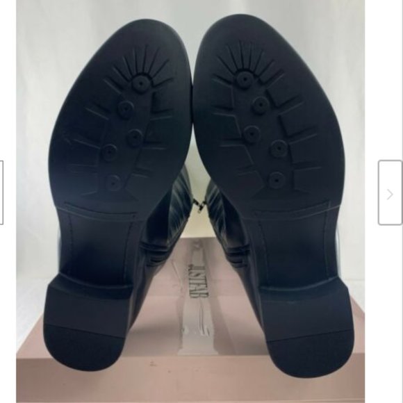 JUST FAB Women's Black Dakota Faux Leather Boots - Picture 4 of 4